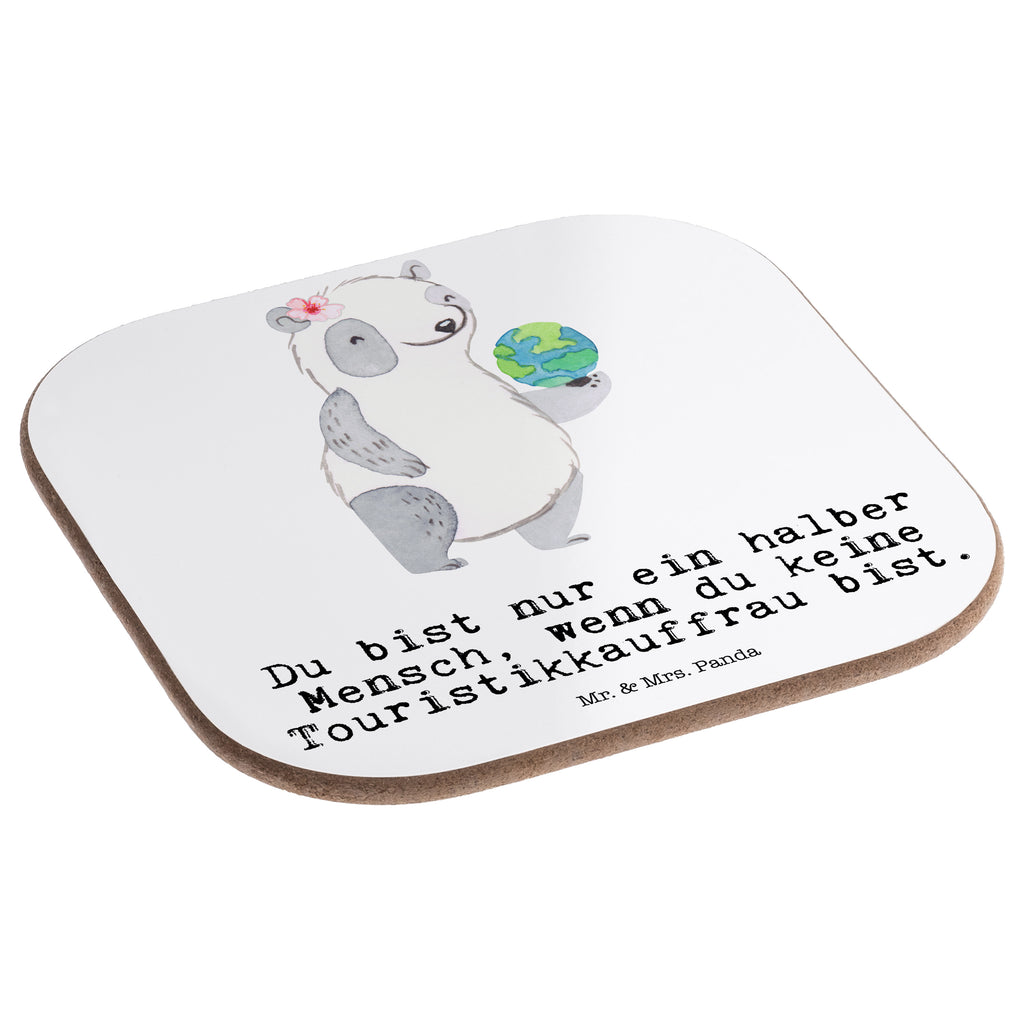 Quadratische Untersetzer Touristikkauffrau mit Herz Bierdeckel, Glasuntersetzer, Untersetzer Gläser, Getränkeuntersetzer, Beruf, Ausbildung, Jubiläum, Abschied, Rente, Kollege, Kollegin, Geschenk, Schenken, Arbeitskollege, Mitarbeiter, Firma, Danke, Dankeschön