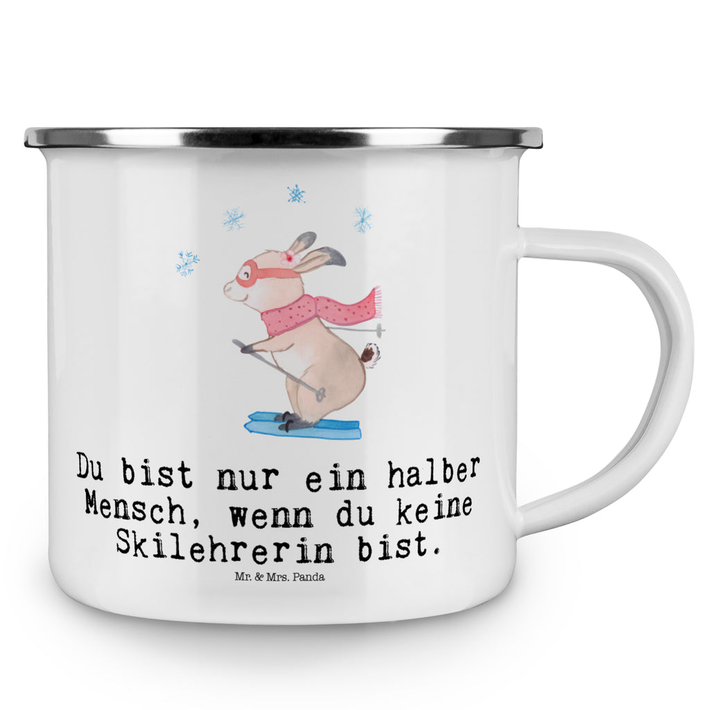 Camping Emaille Tasse Skilehrerin mit Herz Campingtasse, Trinkbecher, Metalltasse, Outdoor Tasse, Emaille Trinkbecher, Blechtasse Outdoor, Emaille Campingbecher, Edelstahl Trinkbecher, Metalltasse für Camping, Kaffee Blechtasse, Camping Tasse Metall, Beruf, Ausbildung, Jubiläum, Abschied, Rente, Kollege, Kollegin, Geschenk, Schenken, Arbeitskollege, Mitarbeiter, Firma, Danke, Dankeschön
