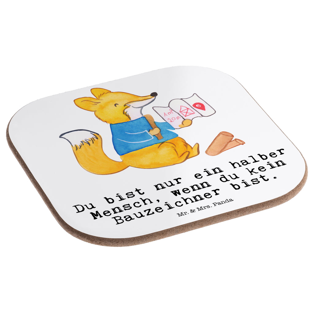 Quadratische Untersetzer Bauzeichner mit Herz Bierdeckel, Glasuntersetzer, Untersetzer Gläser, Getränkeuntersetzer, Beruf, Ausbildung, Jubiläum, Abschied, Rente, Kollege, Kollegin, Geschenk, Schenken, Arbeitskollege, Mitarbeiter, Firma, Danke, Dankeschön