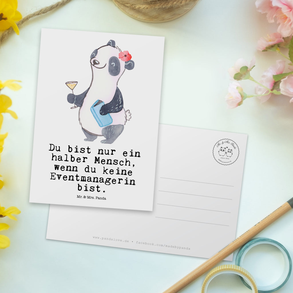 Postkarte Eventmanagerin mit Herz Geschenkkarte, Grußkarte, Karte, Einladung, Ansichtskarte, Geburtstagskarte, Einladungskarte, Dankeskarte, Beruf, Ausbildung, Jubiläum, Abschied, Rente, Kollege, Kollegin, Geschenk, Schenken, Arbeitskollege, Mitarbeiter, Firma, Danke, Dankeschön, Eventmanagerin, Veranstalterin, Promoterin