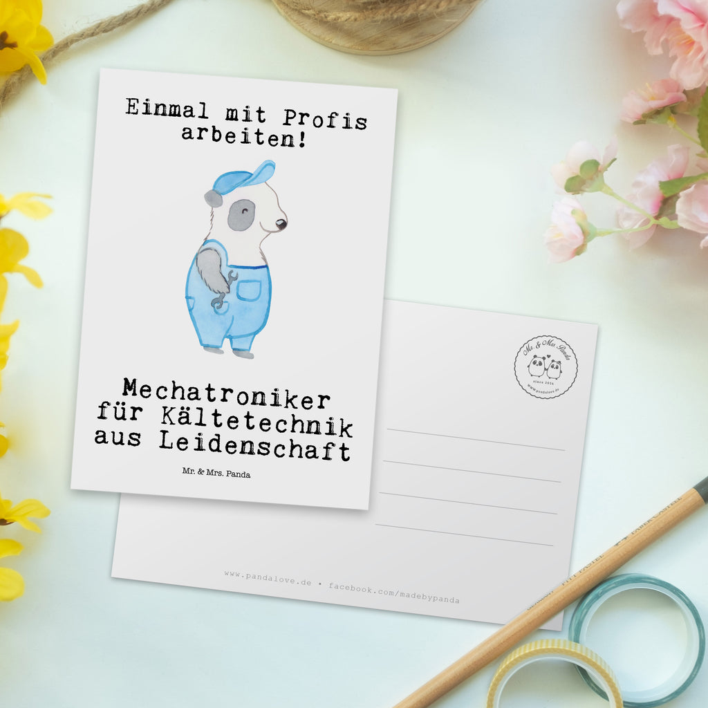 Postkarte Mechatroniker für Kältetechnik aus Leidenschaft Geschenkkarte, Grußkarte, Karte, Einladung, Ansichtskarte, Geburtstagskarte, Einladungskarte, Dankeskarte, Beruf, Ausbildung, Jubiläum, Abschied, Rente, Kollege, Kollegin, Geschenk, Schenken, Arbeitskollege, Mitarbeiter, Firma, Danke, Dankeschön, Mechatroniker für Kältetechnik, Gesellenprüfung