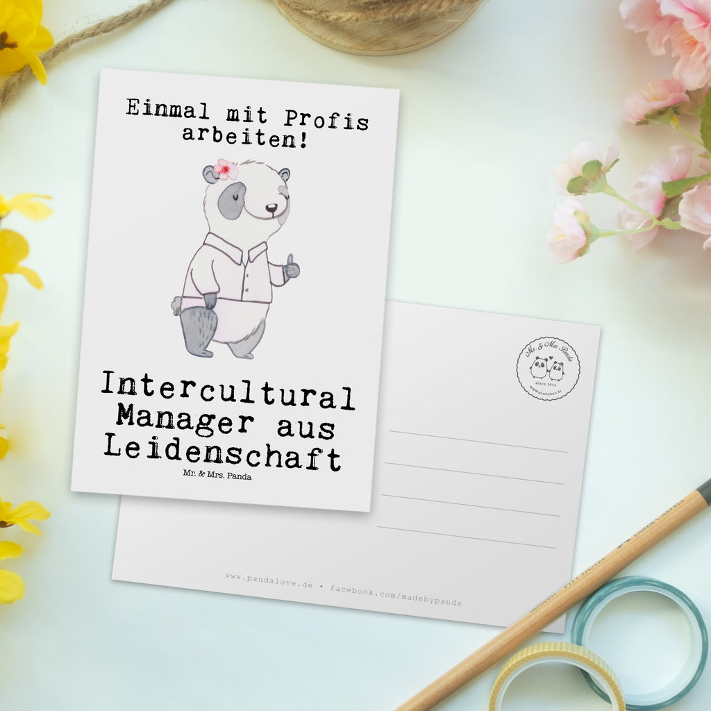 Postkarte Intercultural Manager aus Leidenschaft Geschenkkarte, Grußkarte, Karte, Einladung, Ansichtskarte, Geburtstagskarte, Einladungskarte, Dankeskarte, Beruf, Ausbildung, Jubiläum, Abschied, Rente, Kollege, Kollegin, Geschenk, Schenken, Arbeitskollege, Mitarbeiter, Firma, Danke, Dankeschön