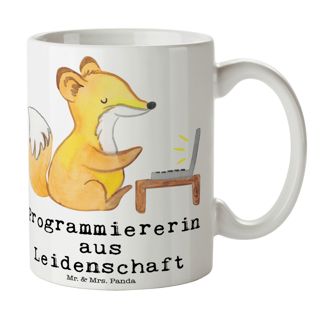 Tasse Programmiererin aus Leidenschaft Programmiererin, Softwareingenieurin, 
Softwarentwicklerin, Computerfreak, 
Datenverarbeiterin, Computerfachfrau, 
IT-Spezialistin, Nerd Becher, Kaffeetasse, Kaffeebecher, Tee, Frühstück, Büro  Beruf, Ausbildung, Jubiläum, Abschied, Rente, Kollege, Kollegin, Geschenk, Schenken, Arbeitskollege, Mitarbeiter, Firma, Danke, Dankeschön
