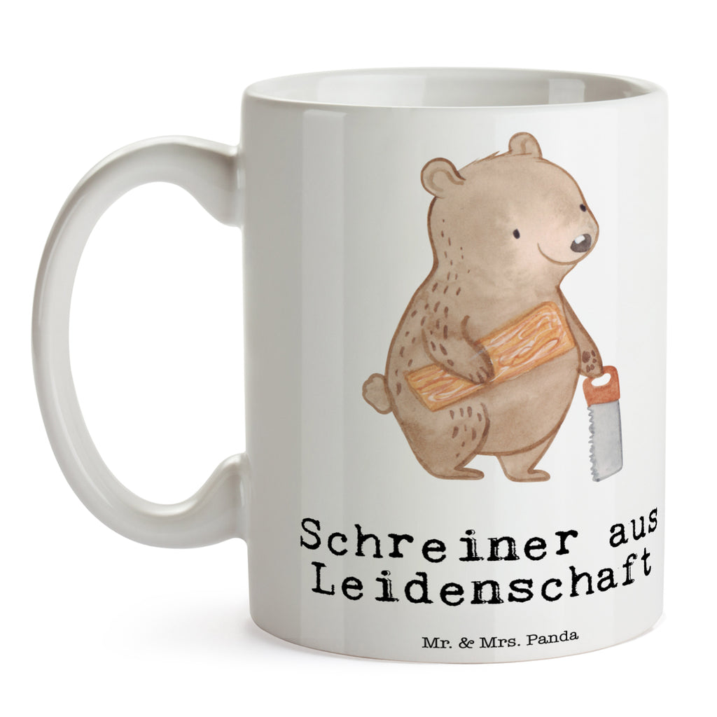 Tasse Schreiner aus Leidenschaft  Becher, Kaffeetasse, Kaffeebecher, Tee, Frühstück, Büro  Beruf, Ausbildung, Jubiläum, Abschied, Rente, Kollege, Kollegin, Geschenk, Schenken, Arbeitskollege, Mitarbeiter, Firma, Danke, Dankeschön