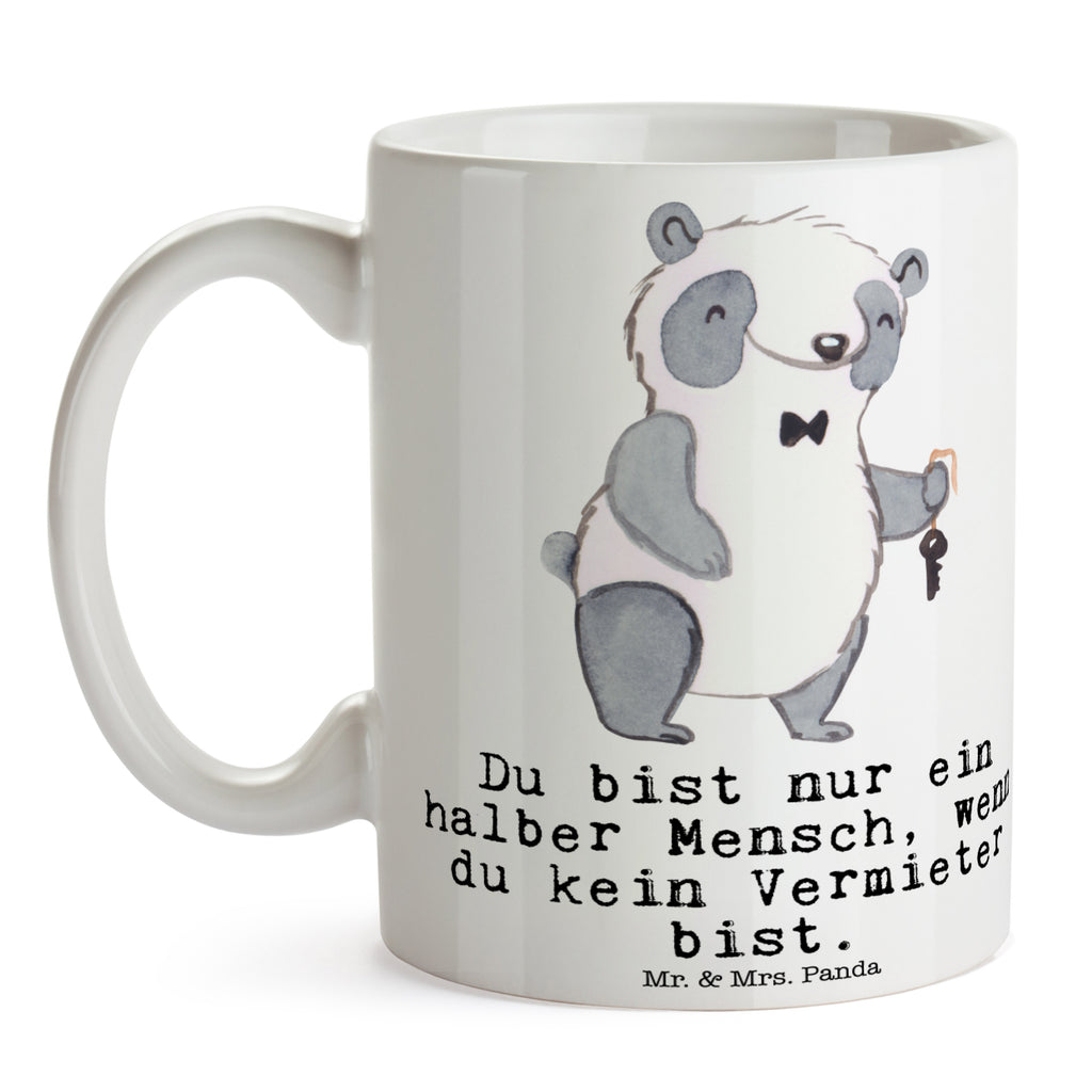 Tasse Vermieter mit Herz  Becher, Kaffeetasse, Kaffeebecher, Tee, Frühstück, Büro  Beruf, Ausbildung, Jubiläum, Abschied, Rente, Kollege, Kollegin, Geschenk, Schenken, Arbeitskollege, Mitarbeiter, Firma, Danke, Dankeschön