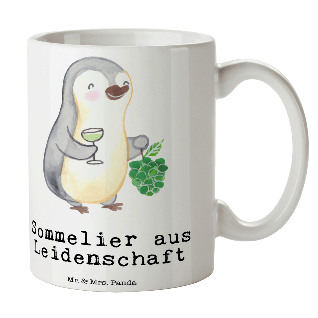 Tasse Sommelier aus Leidenschaft  Becher, Kaffeetasse, Kaffeebecher, Tee, Frühstück, Büro  Beruf, Ausbildung, Jubiläum, Abschied, Rente, Kollege, Kollegin, Geschenk, Schenken, Arbeitskollege, Mitarbeiter, Firma, Danke, Dankeschön