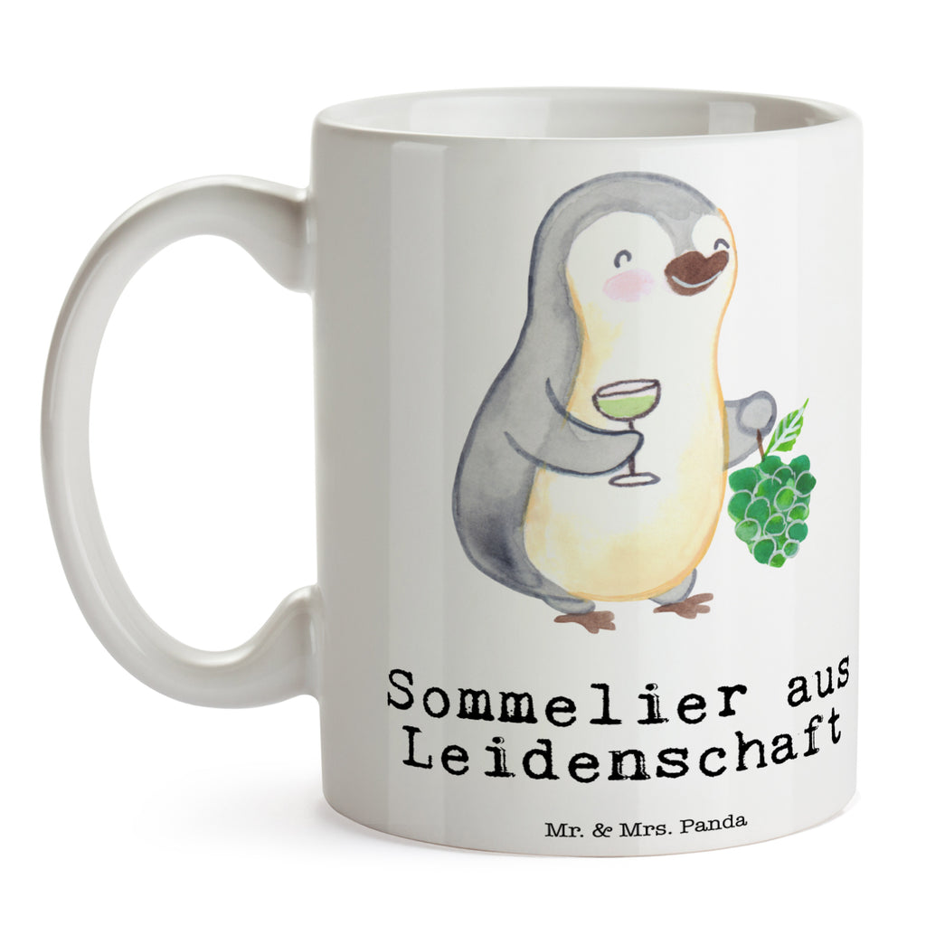 Tasse Sommelier aus Leidenschaft  Becher, Kaffeetasse, Kaffeebecher, Tee, Frühstück, Büro  Beruf, Ausbildung, Jubiläum, Abschied, Rente, Kollege, Kollegin, Geschenk, Schenken, Arbeitskollege, Mitarbeiter, Firma, Danke, Dankeschön