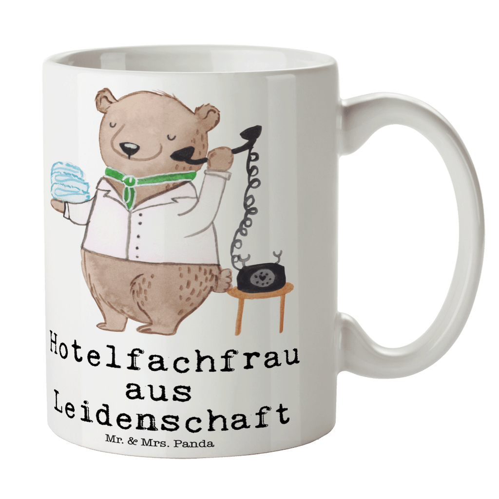 Tasse Hotelfachfrau aus Leidenschaft Hotelfachfrau, Hotelkauffrau, Hotelfachangestellte, Hotelier, Hoteleröffnung
 Becher, Kaffeetasse, Kaffeebecher, Tee, Frühstück, Büro  Beruf, Ausbildung, Jubiläum, Abschied, Rente, Kollege, Kollegin, Geschenk, Schenken, Arbeitskollege, Mitarbeiter, Firma, Danke, Dankeschön