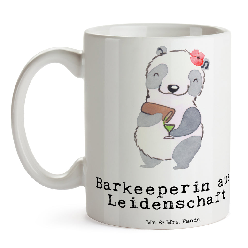 Tasse Barkeeperin aus Leidenschaft Barkeeperin, Barfrau, Bartender, Barbesitzerin, Kurs, Ausbildung,  Becher, Kaffeetasse, Kaffeebecher, Tee, Frühstück, Büro  Beruf, Ausbildung, Jubiläum, Abschied, Rente, Kollege, Kollegin, Geschenk, Schenken, Arbeitskollege, Mitarbeiter, Firma, Danke, Dankeschön