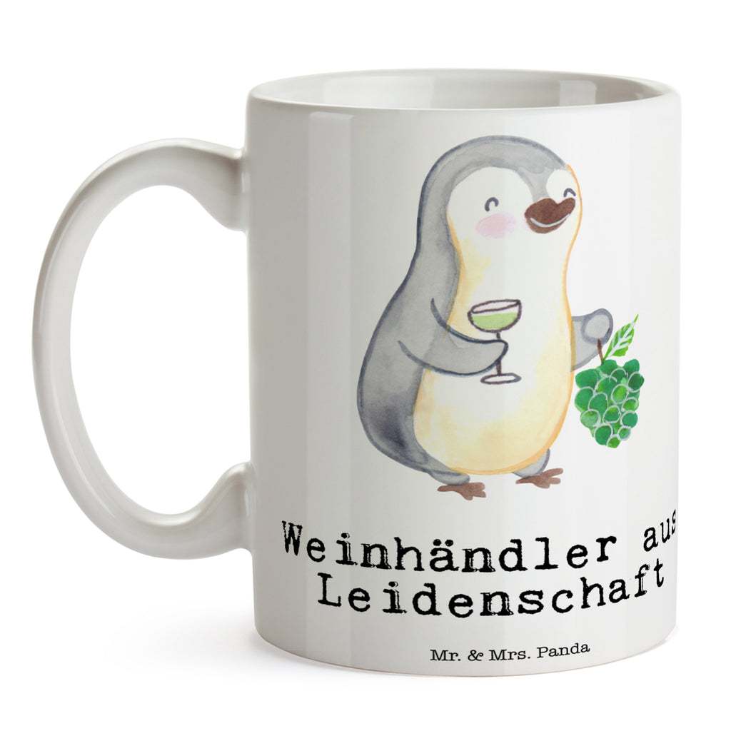 Tasse Weinhändler aus Leidenschaft  Becher, Kaffeetasse, Kaffeebecher, Tee, Frühstück, Büro  Beruf, Ausbildung, Jubiläum, Abschied, Rente, Kollege, Kollegin, Geschenk, Schenken, Arbeitskollege, Mitarbeiter, Firma, Danke, Dankeschön