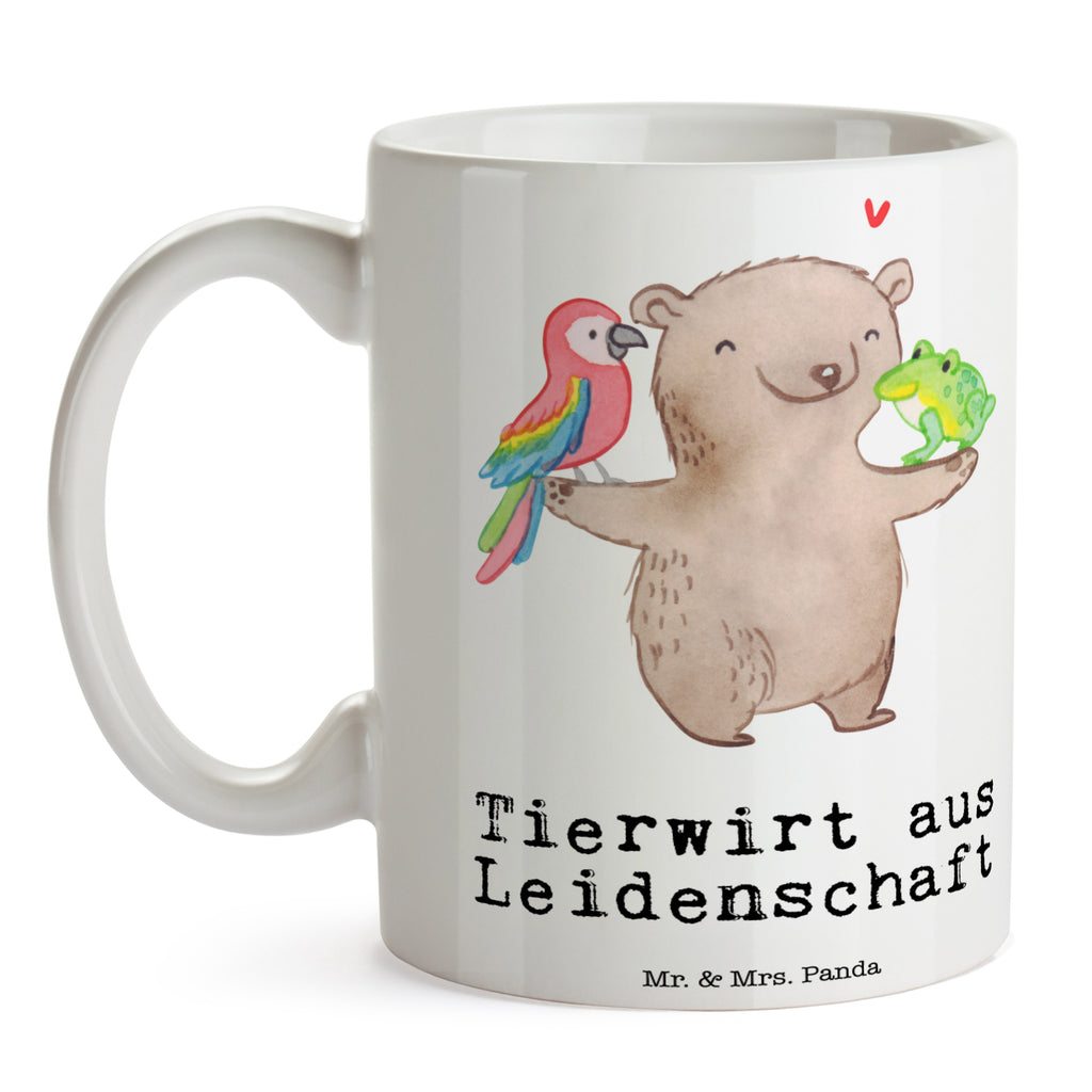Tasse Tierwirt aus Leidenschaft Landwirt; Bauer, Tierwirt, Agronom, Farmer, Bauernhof,  Becher, Kaffeetasse, Kaffeebecher, Tee, Frühstück, Büro  Beruf, Ausbildung, Jubiläum, Abschied, Rente, Kollege, Kollegin, Geschenk, Schenken, Arbeitskollege, Mitarbeiter, Firma, Danke, Dankeschön