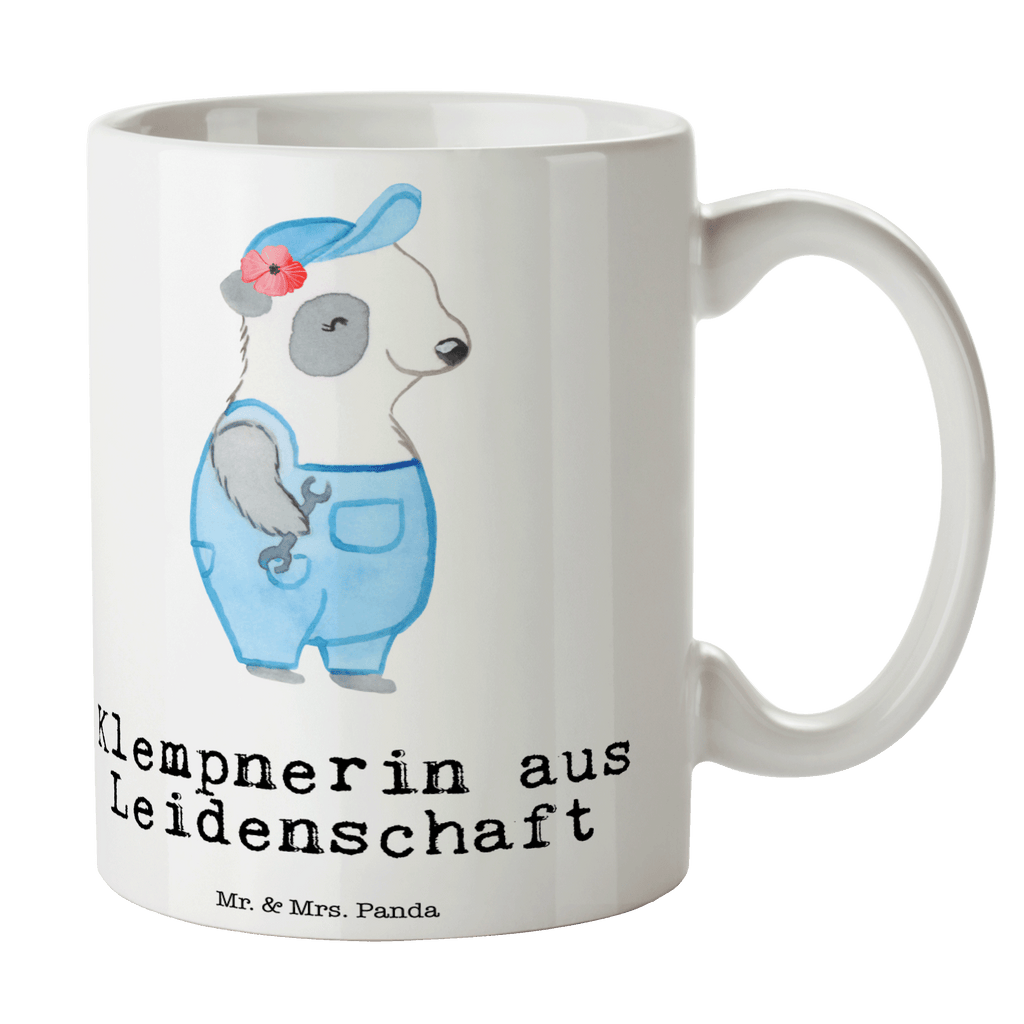 Tasse Klempnerin aus Leidenschaft Klempnerin, Handwerkerin, Installateurin, Meisterin, Gesellenprüfung, Fachbetrieb, Bauklempnerin, Sanitärinstallationen Becher, Kaffeetasse, Kaffeebecher, Tee, Frühstück, Büro  Beruf, Ausbildung, Jubiläum, Abschied, Rente, Kollege, Kollegin, Geschenk, Schenken, Arbeitskollege, Mitarbeiter, Firma, Danke, Dankeschön