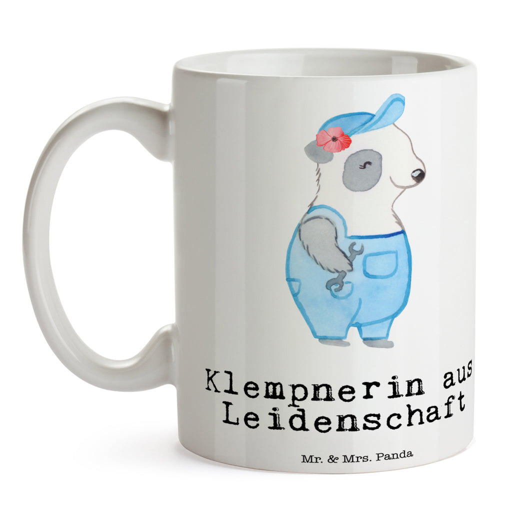 Tasse Klempnerin aus Leidenschaft Klempnerin, Handwerkerin, Installateurin, Meisterin, Gesellenprüfung, Fachbetrieb, Bauklempnerin, Sanitärinstallationen Becher, Kaffeetasse, Kaffeebecher, Tee, Frühstück, Büro  Beruf, Ausbildung, Jubiläum, Abschied, Rente, Kollege, Kollegin, Geschenk, Schenken, Arbeitskollege, Mitarbeiter, Firma, Danke, Dankeschön