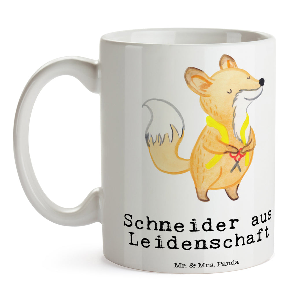 Tasse Schneider aus Leidenschaft  Becher, Kaffeetasse, Kaffeebecher, Tee, Frühstück, Büro  Beruf, Ausbildung, Jubiläum, Abschied, Rente, Kollege, Kollegin, Geschenk, Schenken, Arbeitskollege, Mitarbeiter, Firma, Danke, Dankeschön