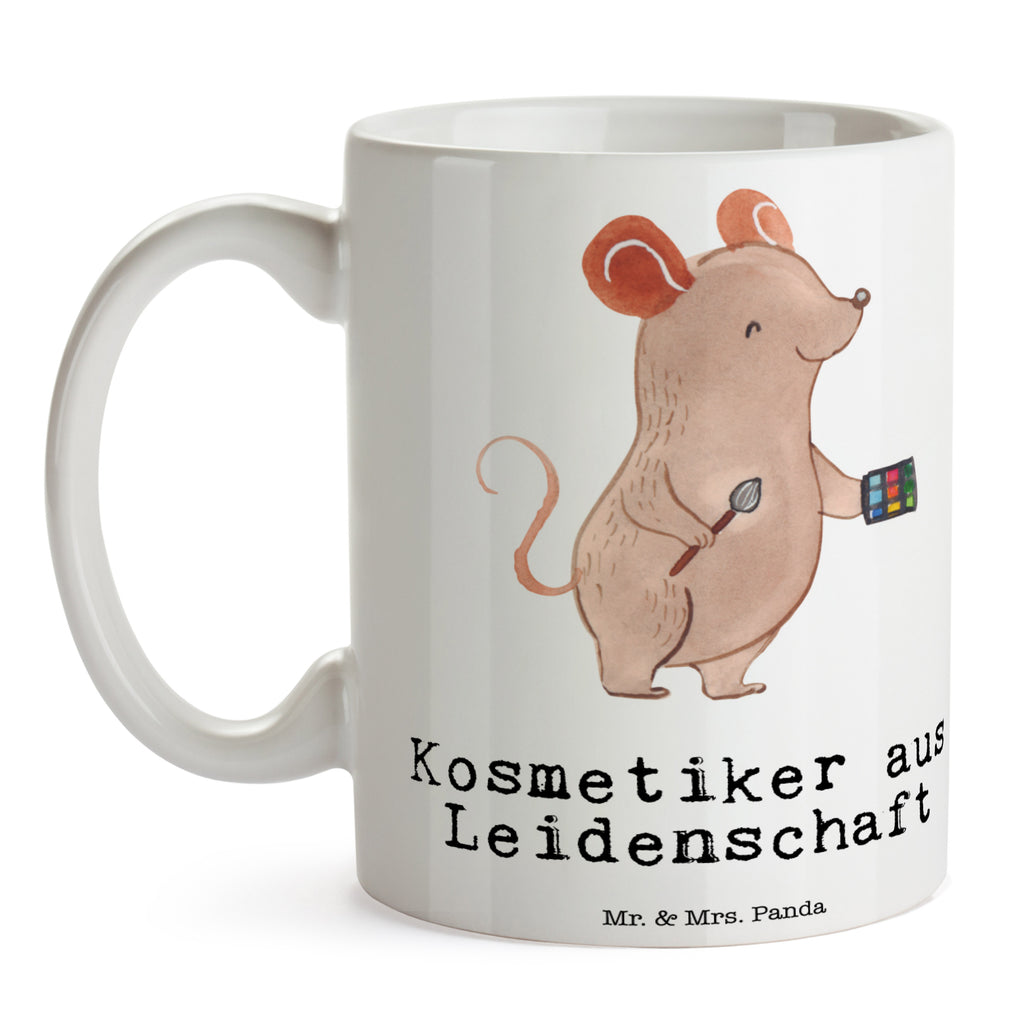 Tasse Kosmetiker aus Leidenschaft Kosmetiker, Make Up Artist , Maskenbildner, Visagist, Ausbildung, Beauty Salon, Kosmetikstudio,  Eröffnung,  Becher, Kaffeetasse, Kaffeebecher, Tee, Frühstück, Büro  Beruf, Ausbildung, Jubiläum, Abschied, Rente, Kollege, Kollegin, Geschenk, Schenken, Arbeitskollege, Mitarbeiter, Firma, Danke, Dankeschön