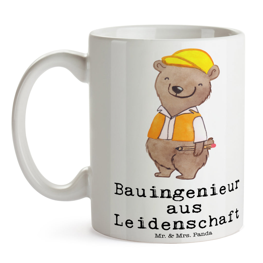 Tasse Bauingenieur aus Leidenschaft Bauingenieur, Statiker, Ingeniuer, Baustelle, Studium,  Becher, Kaffeetasse, Kaffeebecher, Tee, Frühstück, Büro  Beruf, Ausbildung, Jubiläum, Abschied, Rente, Kollege, Kollegin, Geschenk, Schenken, Arbeitskollege, Mitarbeiter, Firma, Danke, Dankeschön