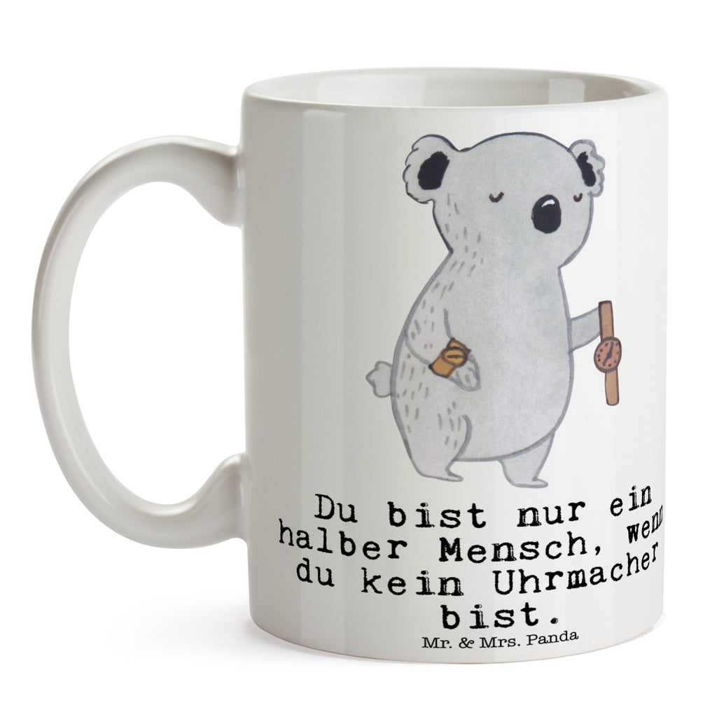 Tasse Uhrmacher mit Herz  Becher, Kaffeetasse, Kaffeebecher, Tee, Frühstück, Büro  Beruf, Ausbildung, Jubiläum, Abschied, Rente, Kollege, Kollegin, Geschenk, Schenken, Arbeitskollege, Mitarbeiter, Firma, Danke, Dankeschön