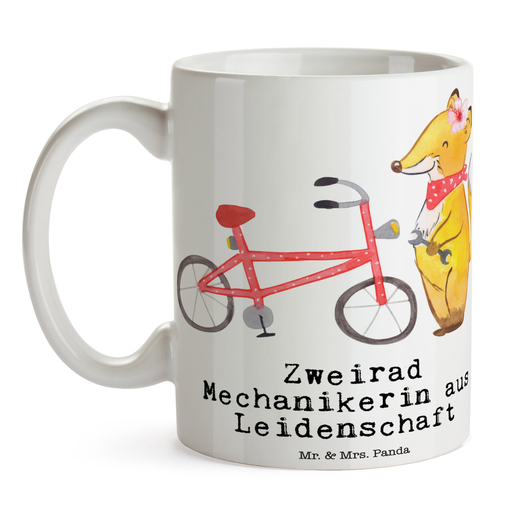 Tasse Zweirad Mechanikerin aus Leidenschaft  Becher, Kaffeetasse, Kaffeebecher, Tee, Frühstück, Büro  Beruf, Ausbildung, Jubiläum, Abschied, Rente, Kollege, Kollegin, Geschenk, Schenken, Arbeitskollege, Mitarbeiter, Firma, Danke, Dankeschön