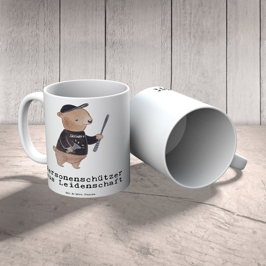 Tasse Personenschützer aus Leidenschaft Bodyguard, Personenschützer Becher, Kaffeetasse, Kaffeebecher, Tee, Frühstück, Büro  Beruf, Ausbildung, Jubiläum, Abschied, Rente, Kollege, Kollegin, Geschenk, Schenken, Arbeitskollege, Mitarbeiter, Firma, Danke, Dankeschön