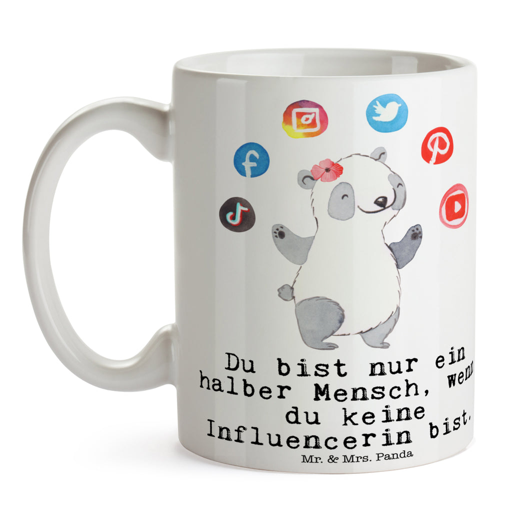 Tasse Influencerin mit Herz  Becher, Kaffeetasse, Kaffeebecher, Tee, Frühstück, Büro  Beruf, Ausbildung, Jubiläum, Abschied, Rente, Kollege, Kollegin, Geschenk, Schenken, Arbeitskollege, Mitarbeiter, Firma, Danke, Dankeschön
