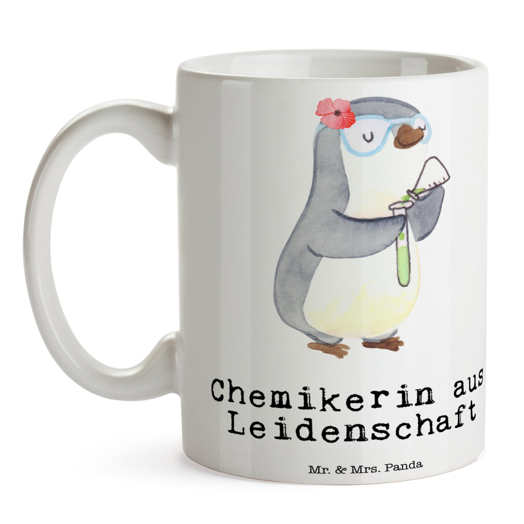 Tasse Chemikerin aus Leidenschaft Chemikerin, Chemielaborantin, Naturwissenschaftlerin, Labor,  Studium,  Forschung, Wissenschaftlerin,  Becher, Kaffeetasse, Kaffeebecher, Tee, Frühstück, Büro  Beruf, Ausbildung, Jubiläum, Abschied, Rente, Kollege, Kollegin, Geschenk, Schenken, Arbeitskollege, Mitarbeiter, Firma, Danke, Dankeschön