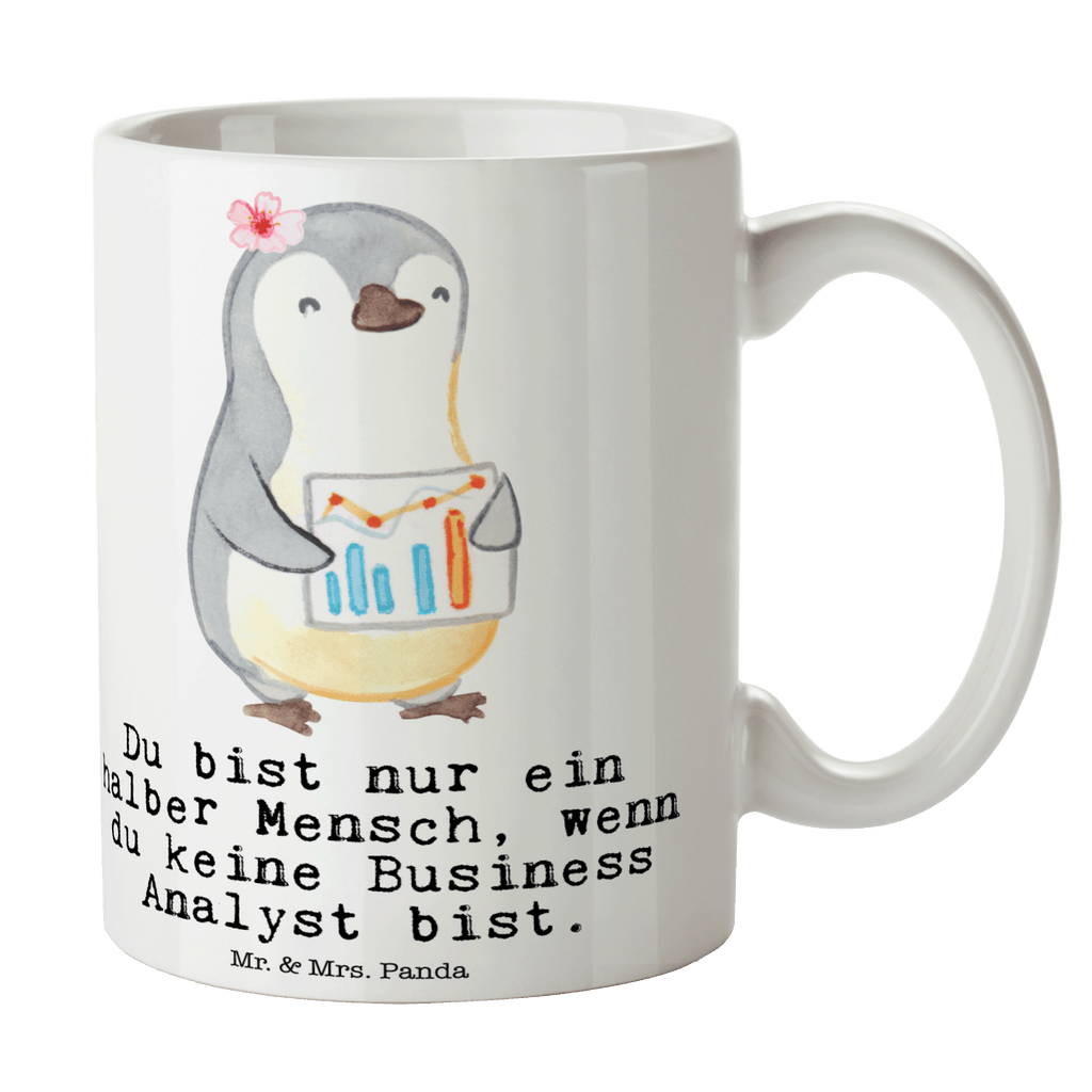 Tasse Business Analyst mit Herz  Becher, Kaffeetasse, Kaffeebecher, Tee, Frühstück, Büro  Beruf, Ausbildung, Jubiläum, Abschied, Rente, Kollege, Kollegin, Geschenk, Schenken, Arbeitskollege, Mitarbeiter, Firma, Danke, Dankeschön