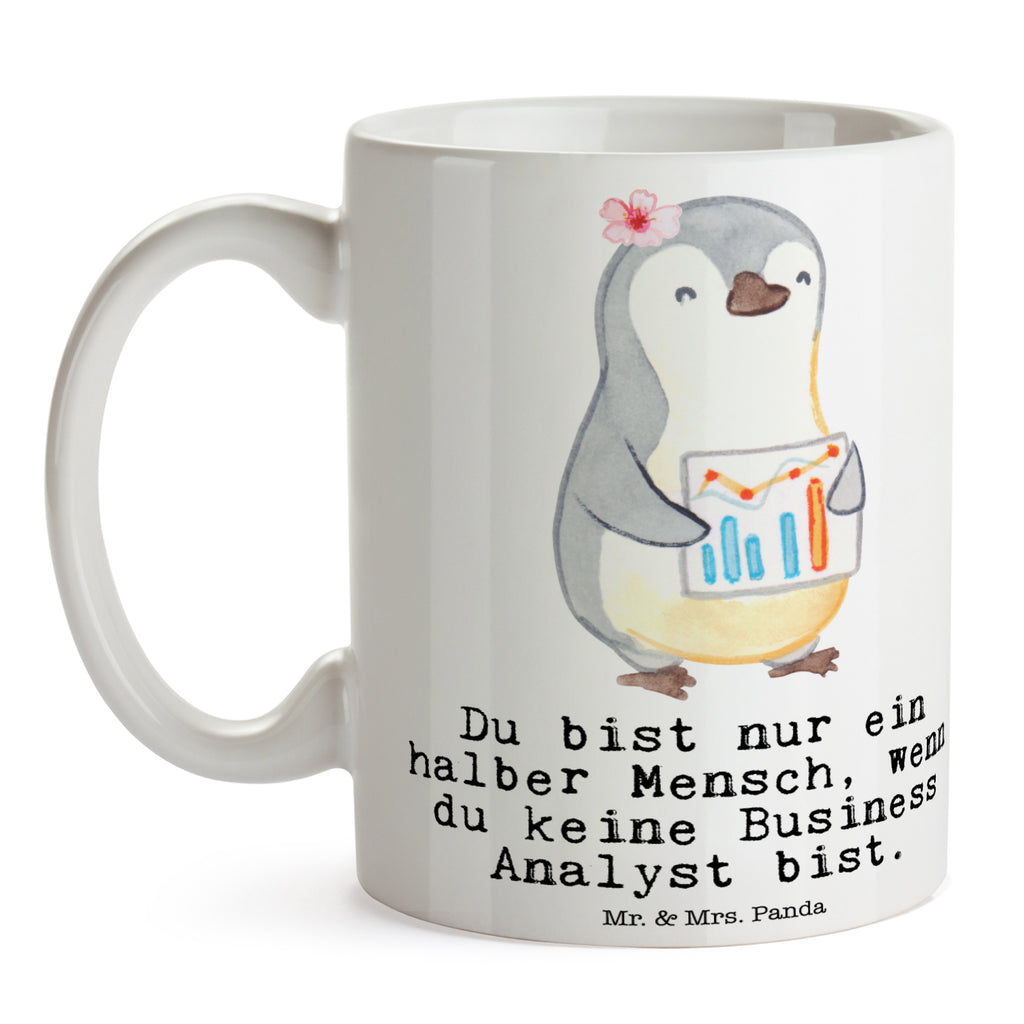 Tasse Business Analyst mit Herz  Becher, Kaffeetasse, Kaffeebecher, Tee, Frühstück, Büro  Beruf, Ausbildung, Jubiläum, Abschied, Rente, Kollege, Kollegin, Geschenk, Schenken, Arbeitskollege, Mitarbeiter, Firma, Danke, Dankeschön