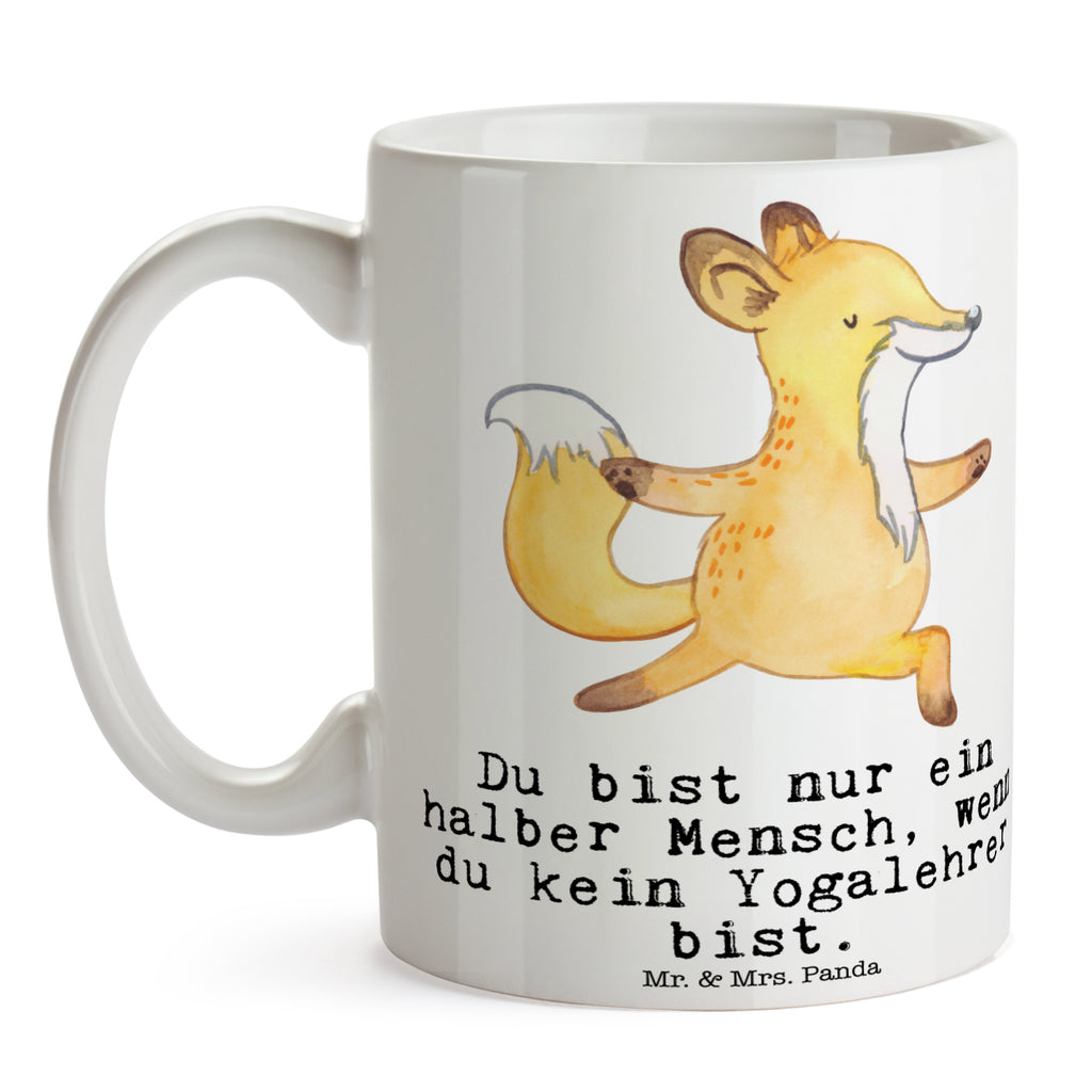 Tasse Yogalehrer mit Herz  Becher, Kaffeetasse, Kaffeebecher, Tee, Frühstück, Büro  Beruf, Ausbildung, Jubiläum, Abschied, Rente, Kollege, Kollegin, Geschenk, Schenken, Arbeitskollege, Mitarbeiter, Firma, Danke, Dankeschön