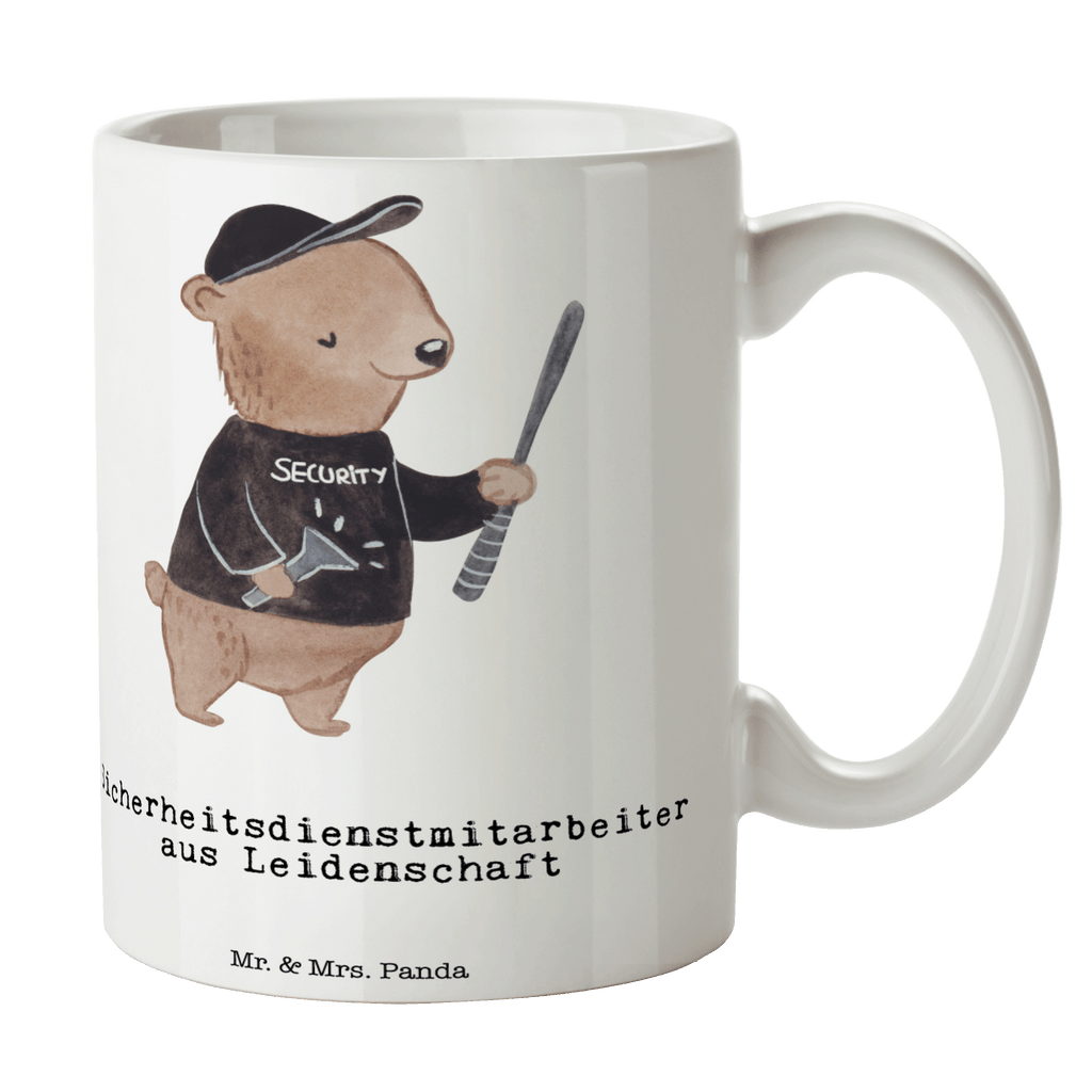 Tasse Sicherheitsdienstmitarbeiter aus Leidenschaft  Becher, Kaffeetasse, Kaffeebecher, Tee, Frühstück, Büro  Beruf, Ausbildung, Jubiläum, Abschied, Rente, Kollege, Kollegin, Geschenk, Schenken, Arbeitskollege, Mitarbeiter, Firma, Danke, Dankeschön