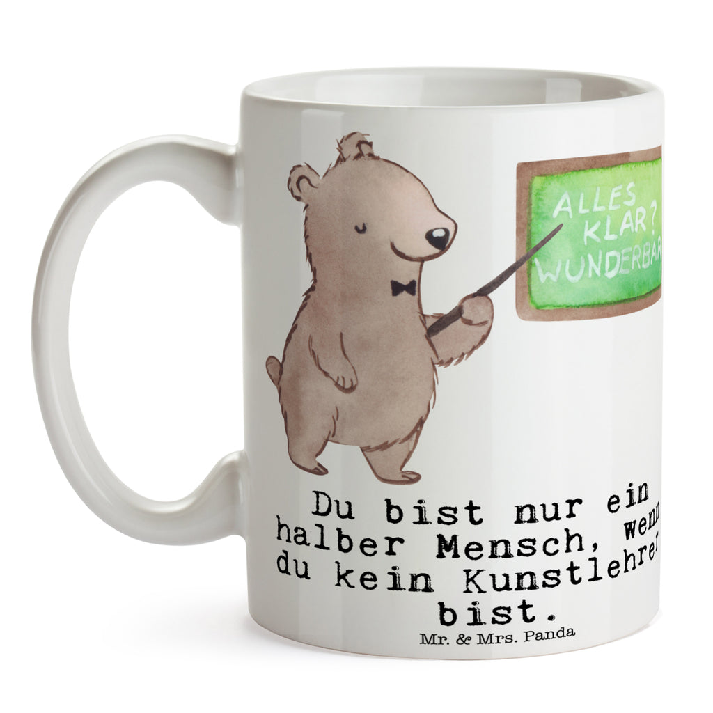 Tasse Kunstlehrer mit Herz Kunstlehrer, Kunstunterricht, Kunstschule,  Becher, Kaffeetasse, Kaffeebecher, Tee, Frühstück, Büro  Beruf, Ausbildung, Jubiläum, Abschied, Rente, Kollege, Kollegin, Geschenk, Schenken, Arbeitskollege, Mitarbeiter, Firma, Danke, Dankeschön