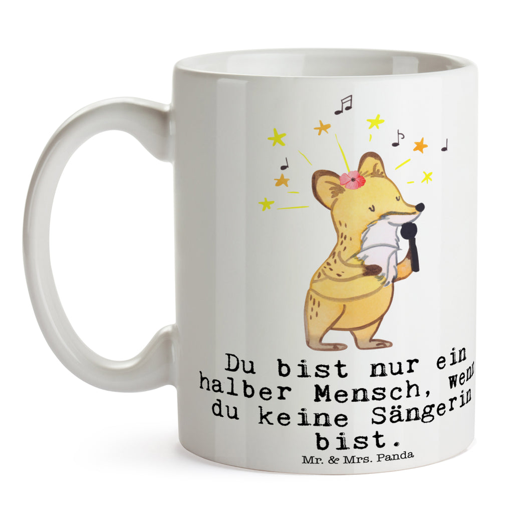Tasse Sängerin mit Herz  Becher, Kaffeetasse, Kaffeebecher, Tee, Frühstück, Büro  Beruf, Ausbildung, Jubiläum, Abschied, Rente, Kollege, Kollegin, Geschenk, Schenken, Arbeitskollege, Mitarbeiter, Firma, Danke, Dankeschön