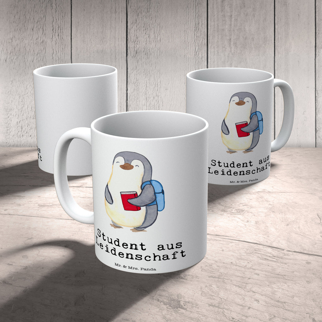 Tasse Student aus Leidenschaft  Becher, Kaffeetasse, Kaffeebecher, Tee, Frühstück, Büro  Beruf, Ausbildung, Jubiläum, Abschied, Rente, Kollege, Kollegin, Geschenk, Schenken, Arbeitskollege, Mitarbeiter, Firma, Danke, Dankeschön
