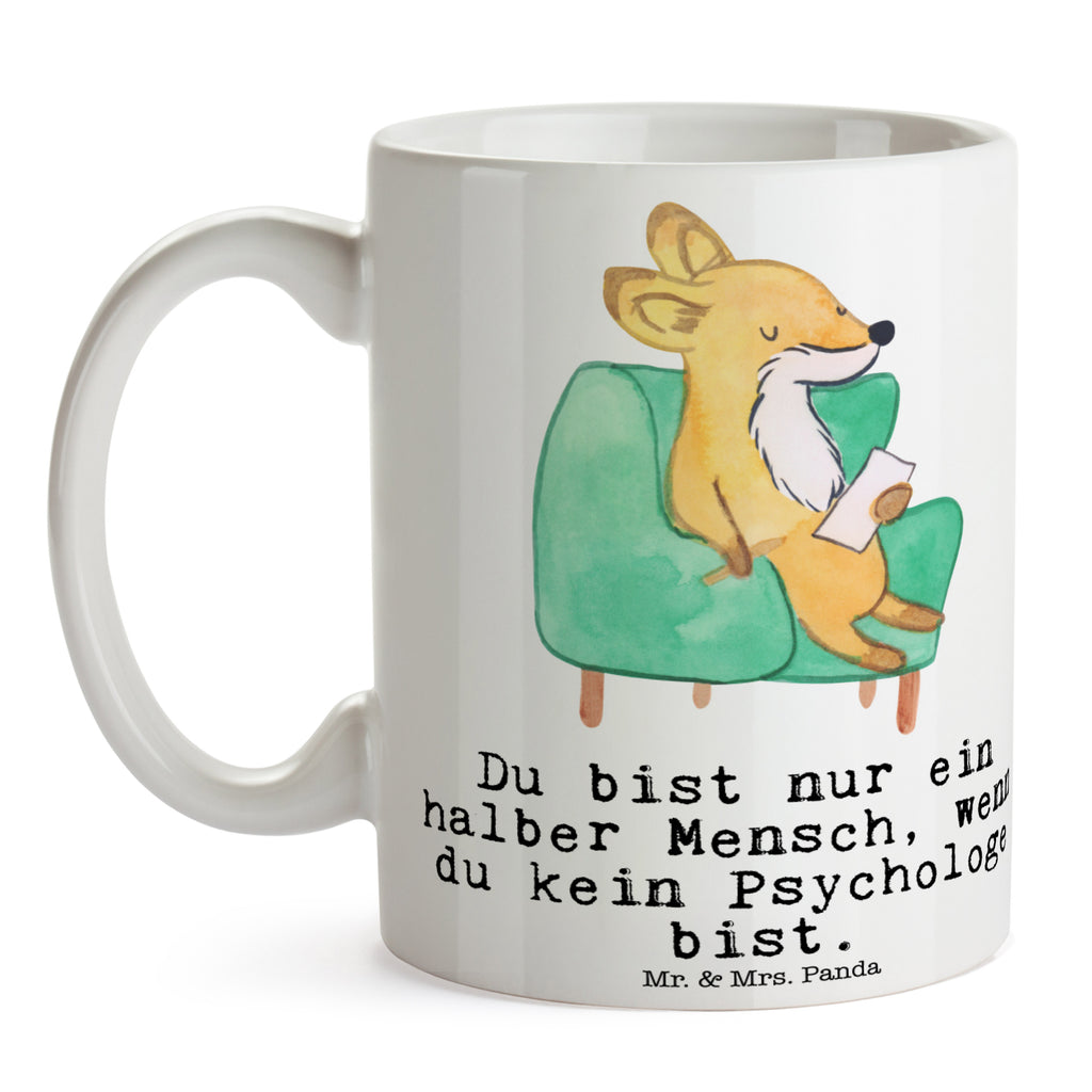 Tasse Psychologe mit Herz Psychologe, Therapeut, Studium,  Becher, Kaffeetasse, Kaffeebecher, Tee, Frühstück, Büro  Beruf, Ausbildung, Jubiläum, Abschied, Rente, Kollege, Kollegin, Geschenk, Schenken, Arbeitskollege, Mitarbeiter, Firma, Danke, Dankeschön