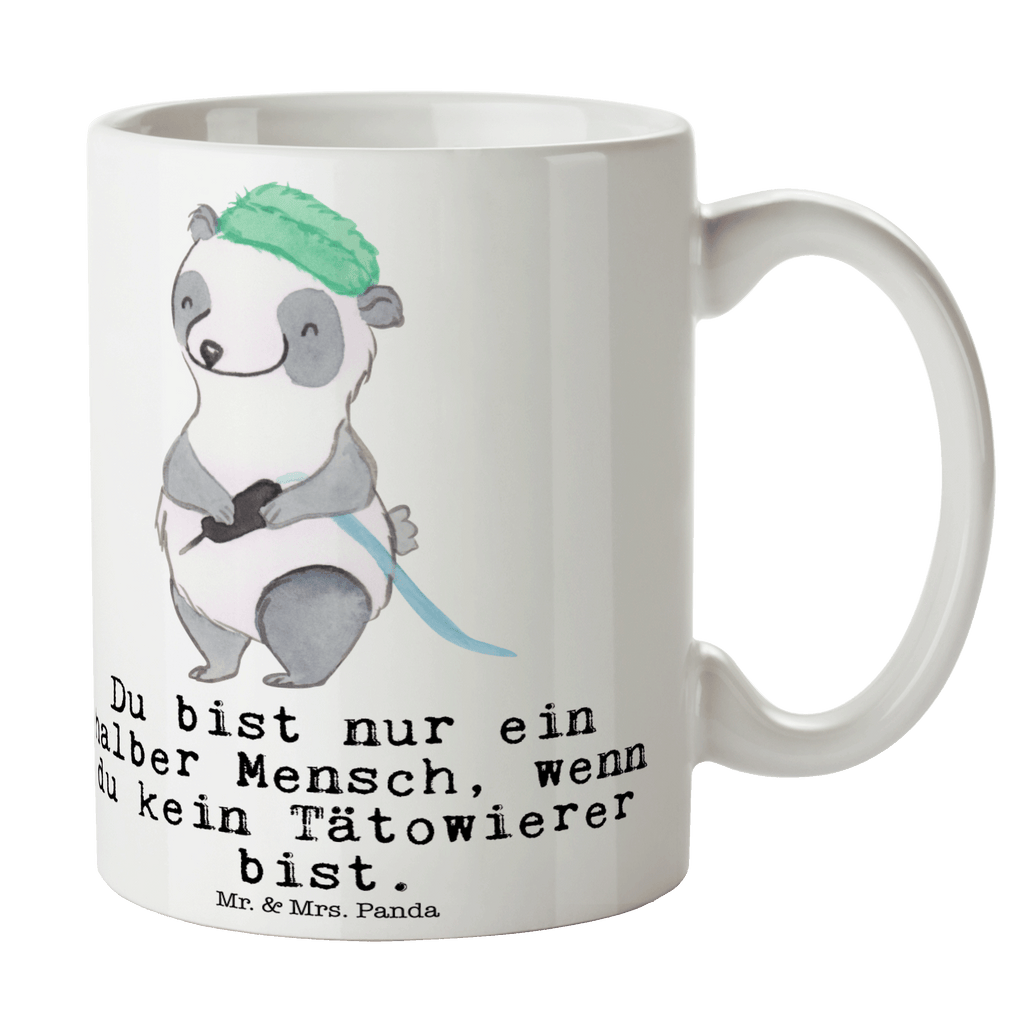 Tasse Tätowierer mit Herz  Becher, Kaffeetasse, Kaffeebecher, Tee, Frühstück, Büro  Beruf, Ausbildung, Jubiläum, Abschied, Rente, Kollege, Kollegin, Geschenk, Schenken, Arbeitskollege, Mitarbeiter, Firma, Danke, Dankeschön