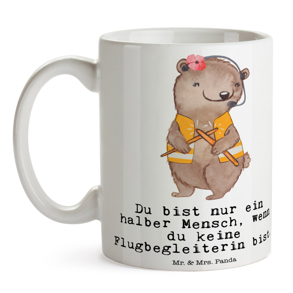 Tasse Flugbegleiterin mit Herz Flugbegleiterin, Stewardess, Flugstewardess, Flight-Attendant Becher, Kaffeetasse, Kaffeebecher, Tee, Frühstück, Büro  Beruf, Ausbildung, Jubiläum, Abschied, Rente, Kollege, Kollegin, Geschenk, Schenken, Arbeitskollege, Mitarbeiter, Firma, Danke, Dankeschön