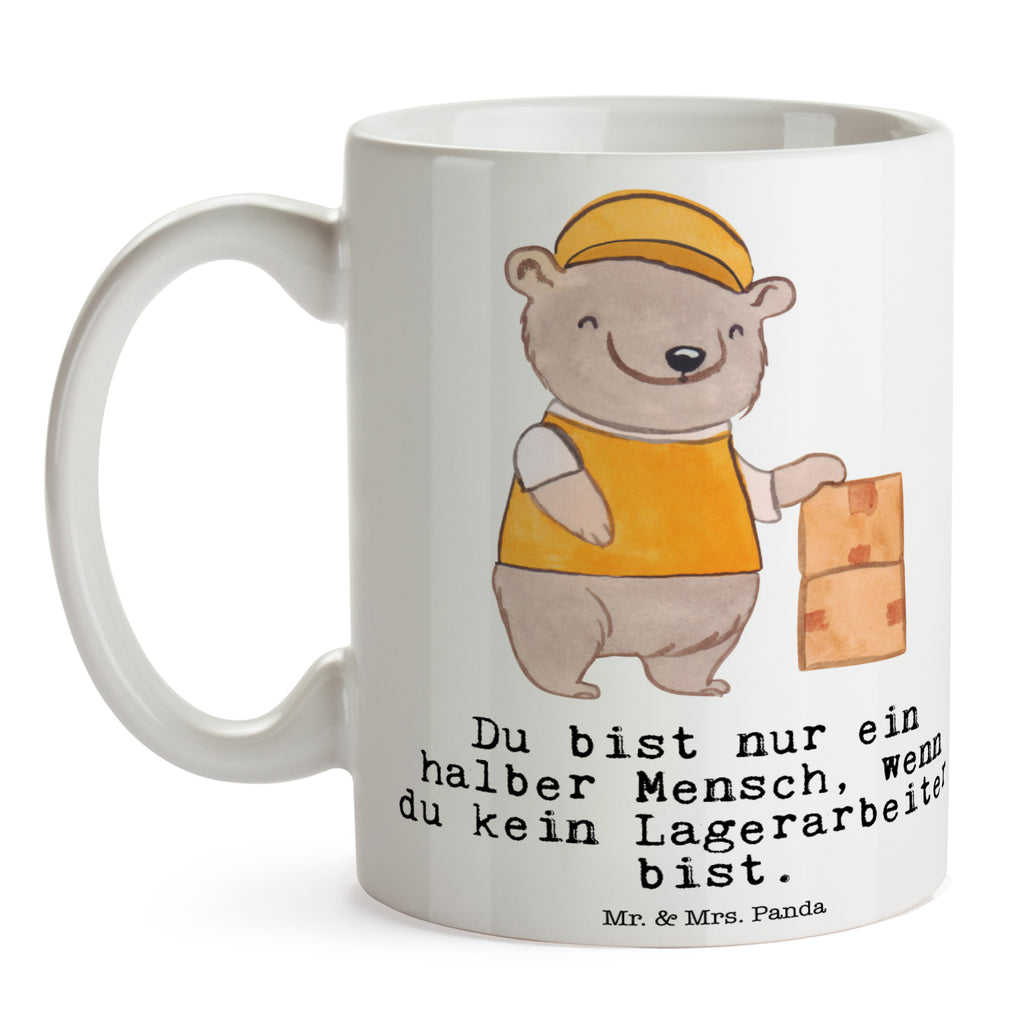 Tasse Lagerarbeiter mit Herz Lagerarbeiter, Fachlagerist, Lagerist, Lagerverwalter, Ausbildung,  Becher, Kaffeetasse, Kaffeebecher, Tee, Frühstück, Büro  Beruf, Ausbildung, Jubiläum, Abschied, Rente, Kollege, Kollegin, Geschenk, Schenken, Arbeitskollege, Mitarbeiter, Firma, Danke, Dankeschön