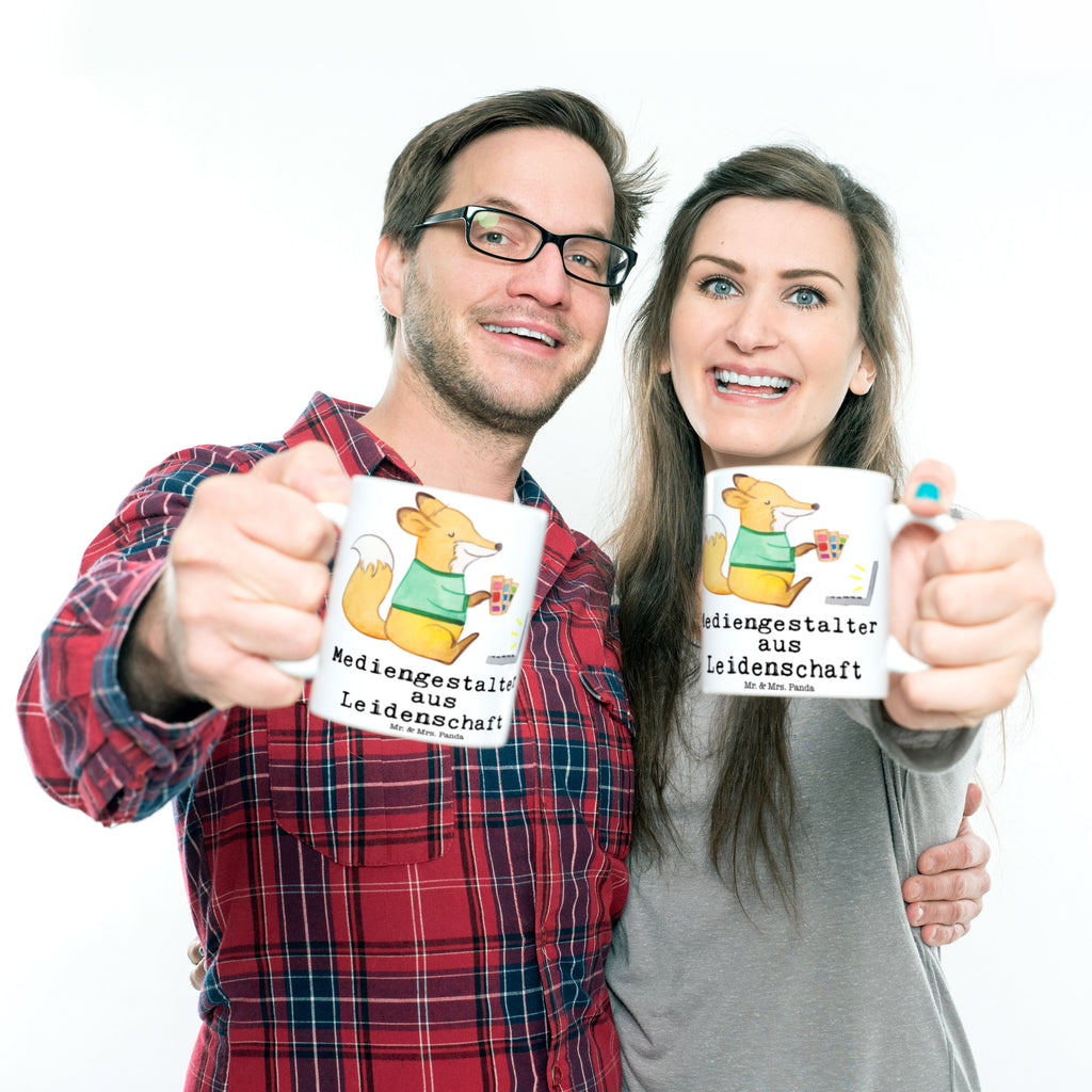 Tasse Mediengestalter aus Leidenschaft Grafiker, Designer, Mediengestalter, Grafikdesigner, Becher, Kaffeetasse, Kaffeebecher, Tee, Frühstück, Büro  Beruf, Ausbildung, Jubiläum, Abschied, Rente, Kollege, Kollegin, Geschenk, Schenken, Arbeitskollege, Mitarbeiter, Firma, Danke, Dankeschön