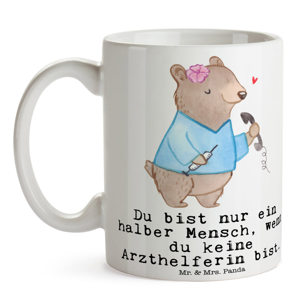 Tasse Arzthelferin mit Herz Arzthelferin, Medizinische Fachangestellte Becher, Kaffeetasse, Kaffeebecher, Tee, Frühstück, Büro  Beruf, Ausbildung, Jubiläum, Abschied, Rente, Kollege, Kollegin, Geschenk, Schenken, Arbeitskollege, Mitarbeiter, Firma, Danke, Dankeschön