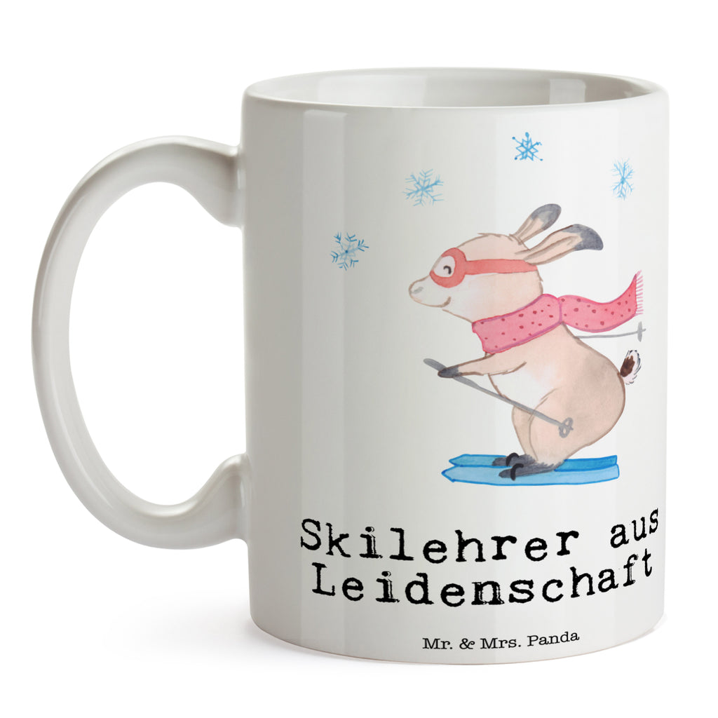 Tasse Skilehrer aus Leidenschaft  Becher, Kaffeetasse, Kaffeebecher, Tee, Frühstück, Büro  Beruf, Ausbildung, Jubiläum, Abschied, Rente, Kollege, Kollegin, Geschenk, Schenken, Arbeitskollege, Mitarbeiter, Firma, Danke, Dankeschön