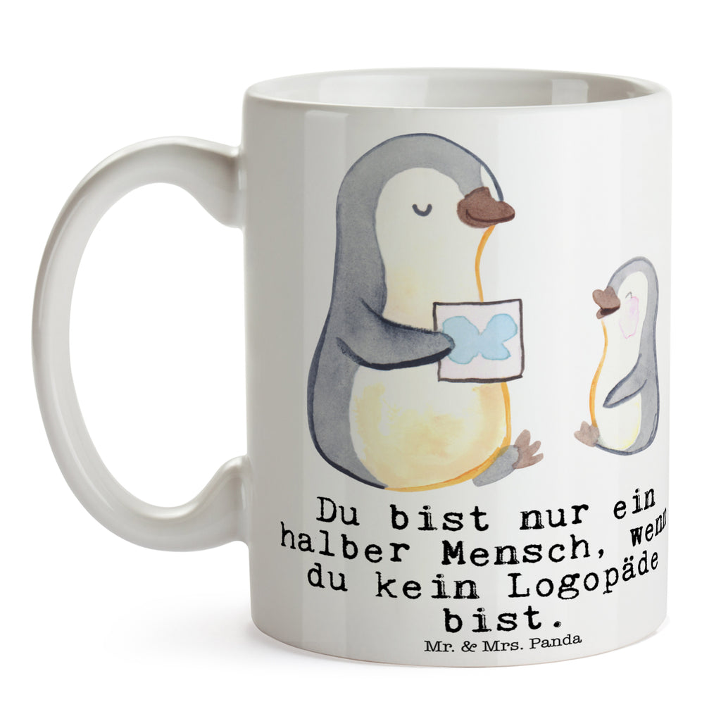 Tasse Logopäde mit Herz Logopäde, Logopädie, Ausbildung, Studium,  Becher, Kaffeetasse, Kaffeebecher, Tee, Frühstück, Büro  Beruf, Ausbildung, Jubiläum, Abschied, Rente, Kollege, Kollegin, Geschenk, Schenken, Arbeitskollege, Mitarbeiter, Firma, Danke, Dankeschön