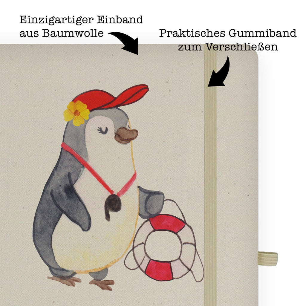 DIN A5 Baumwoll Notizbuch Bademeisterin mit Herz Notizen, Eintragebuch, Tagebuch, Notizblock, Adressbuch, Journal, Kladde, Skizzenbuch, Notizheft, Schreibbuch, Schreibheft, Beruf, Ausbildung, Jubiläum, Abschied, Rente, Kollege, Kollegin, Geschenk, Schenken, Arbeitskollege, Mitarbeiter, Firma, Danke, Dankeschön, Bademeisterin, Rettungsschwimmerin, Schwimmmeisterin, Schwimmbad, Freibad, Badeanstalt, Schwimmverein, Schwimmschule