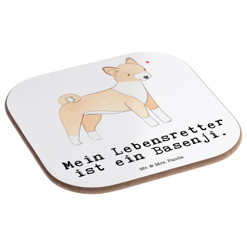 Quadratische Untersetzer Basenji Lebensretter Bierdeckel, Glasuntersetzer, Untersetzer Gläser, Getränkeuntersetzer, Hund, Hunderasse, Rassehund, Hundebesitzer, Geschenk, Tierfreund, Schenken, Welpe, Kongo-Terrier, Basenji