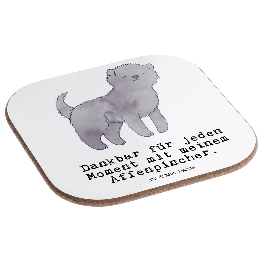 Quadratische Untersetzer Affenpincher Moment Bierdeckel, Glasuntersetzer, Untersetzer Gläser, Getränkeuntersetzer, Hund, Hunderasse, Rassehund, Hundebesitzer, Geschenk, Tierfreund, Schenken, Welpe, Affenpincher