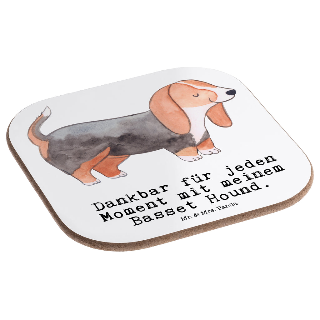 Quadratische Untersetzer Basset Hound Moment Bierdeckel, Glasuntersetzer, Untersetzer Gläser, Getränkeuntersetzer, Hund, Hunderasse, Rassehund, Hundebesitzer, Geschenk, Tierfreund, Schenken, Welpe, Basset Hound, Basset