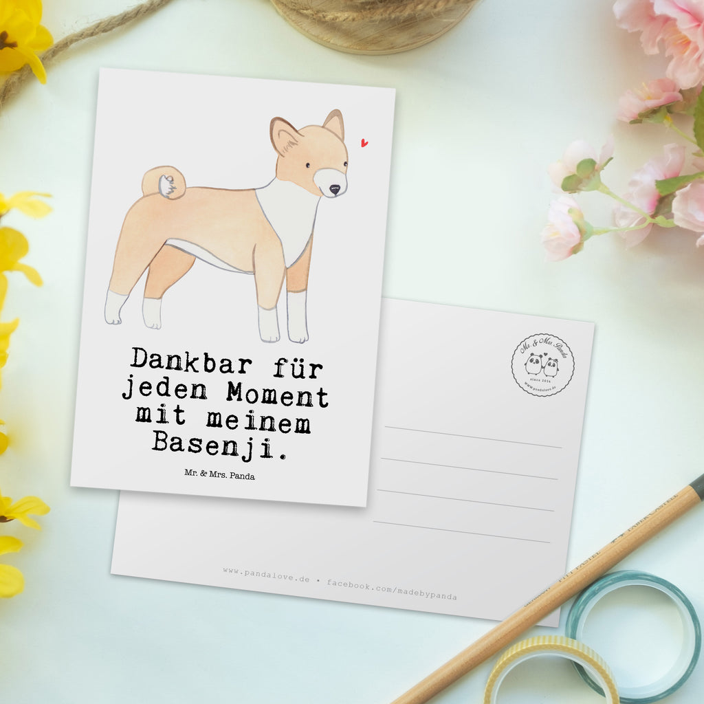 Postkarte Basenji Moment Geschenkkarte, Grußkarte, Karte, Einladung, Ansichtskarte, Geburtstagskarte, Einladungskarte, Dankeskarte, Hund, Hunderasse, Rassehund, Hundebesitzer, Geschenk, Tierfreund, Schenken, Welpe, Kongo-Terrier, Basenji