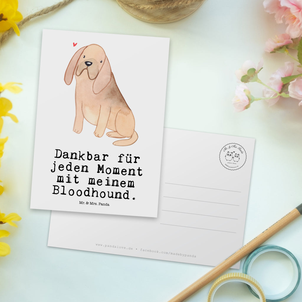 Postkarte Bloodhound Moment Geschenkkarte, Grußkarte, Karte, Einladung, Ansichtskarte, Geburtstagskarte, Einladungskarte, Dankeskarte, Hund, Hunderasse, Rassehund, Hundebesitzer, Geschenk, Tierfreund, Schenken, Welpe, Bluthund, Bloodhound, St. Hubertushund, Chien de Saint Hubert