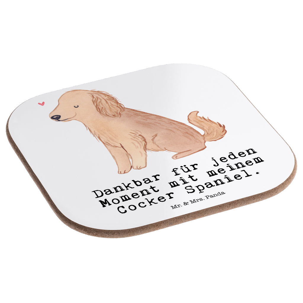 Quadratische Untersetzer Cocker Spaniel Moment Bierdeckel, Glasuntersetzer, Untersetzer Gläser, Getränkeuntersetzer, Hund, Hunderasse, Rassehund, Hundebesitzer, Geschenk, Tierfreund, Schenken, Welpe, Englische Cockerspaniel, Cocker Spaniel