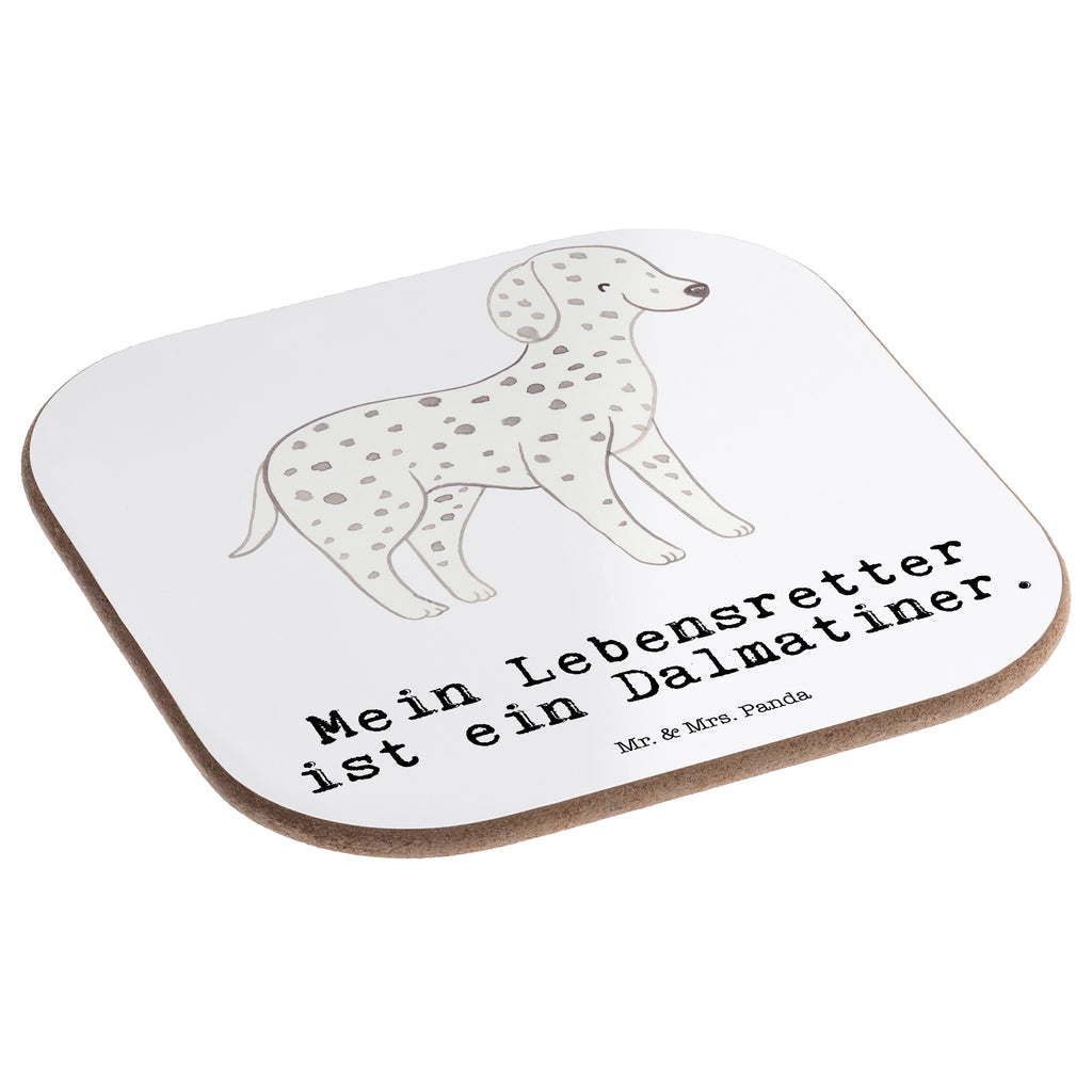 Quadratische Untersetzer Dalmatiner Lebensretter Bierdeckel, Glasuntersetzer, Untersetzer Gläser, Getränkeuntersetzer, Hund, Hunderasse, Rassehund, Hundebesitzer, Geschenk, Tierfreund, Schenken, Welpe, Dalmatiner, Dalmatinac
