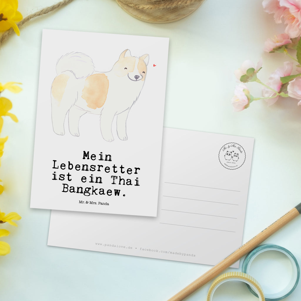 Postkarte Thai Bangkaew Lebensretter Geschenkkarte, Grußkarte, Karte, Einladung, Ansichtskarte, Geburtstagskarte, Einladungskarte, Dankeskarte, Hund, Hunderasse, Rassehund, Hundebesitzer, Geschenk, Tierfreund, Schenken, Welpe, Thai Bangkaew Dog