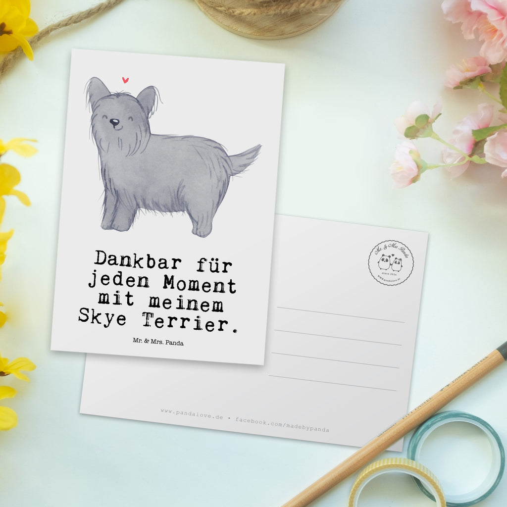 Postkarte Skye Terrier Moment Geschenkkarte, Grußkarte, Karte, Einladung, Ansichtskarte, Geburtstagskarte, Einladungskarte, Dankeskarte, Hund, Hunderasse, Rassehund, Hundebesitzer, Geschenk, Tierfreund, Schenken, Welpe, Skye Terrier, Terrier